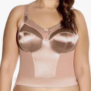 Goddess Satin Women's Bustier - Tan